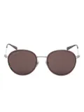 Gucci Eyewear oval-frame tinted sunglasses - Silver