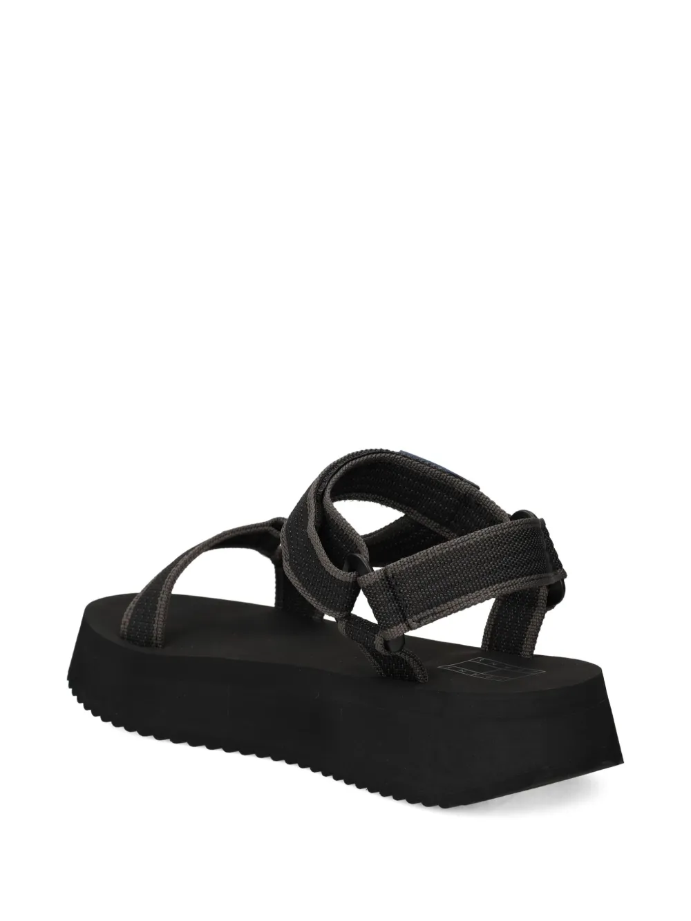 Tommy Jeans platform strap sandals Black
