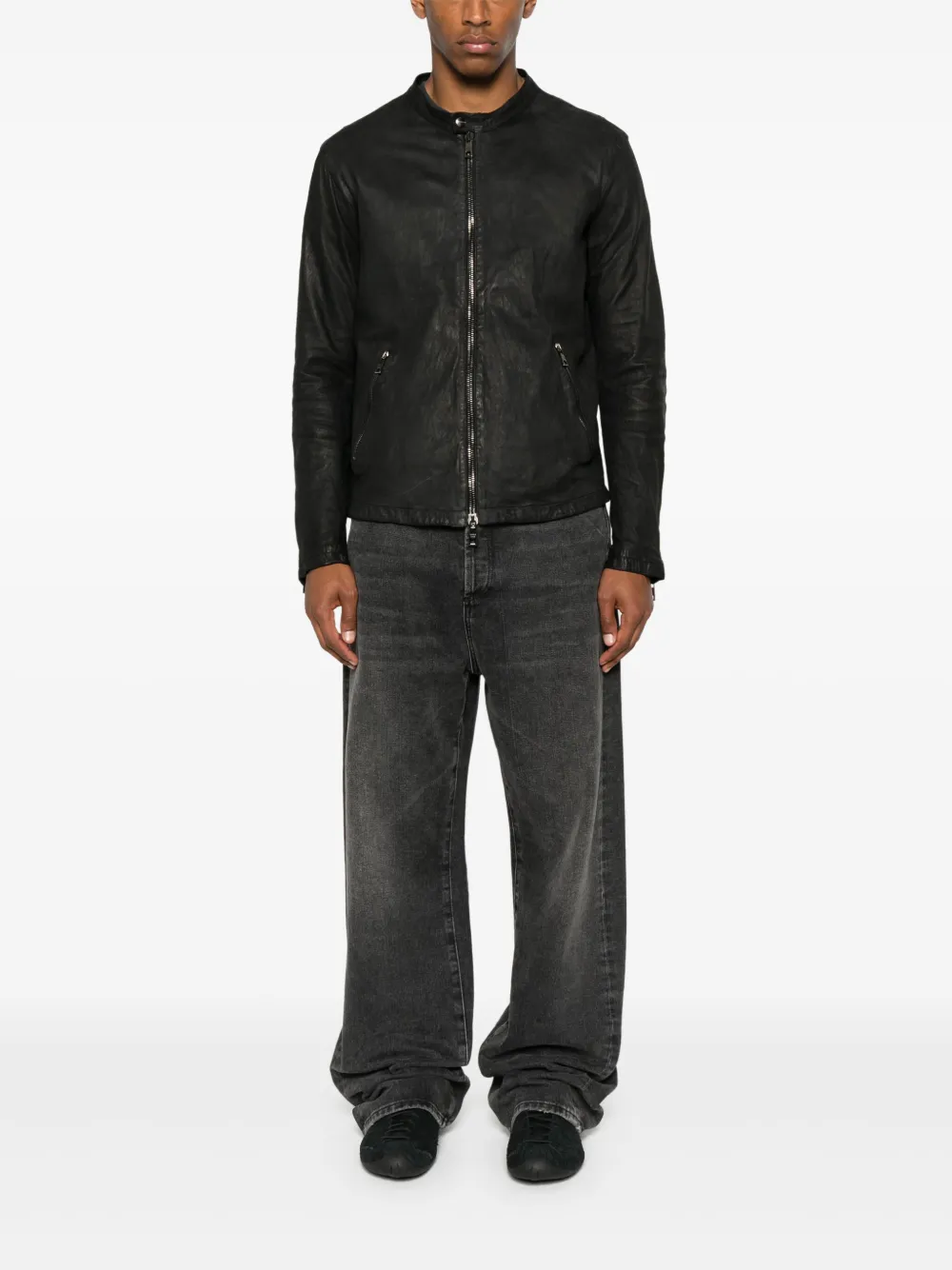Giorgio Brato zip-up leather jacket | Leather Jackets | Image 2