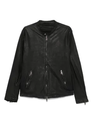 Giorgio Brato zip-up Leather Jacket | Black | FARFETCH