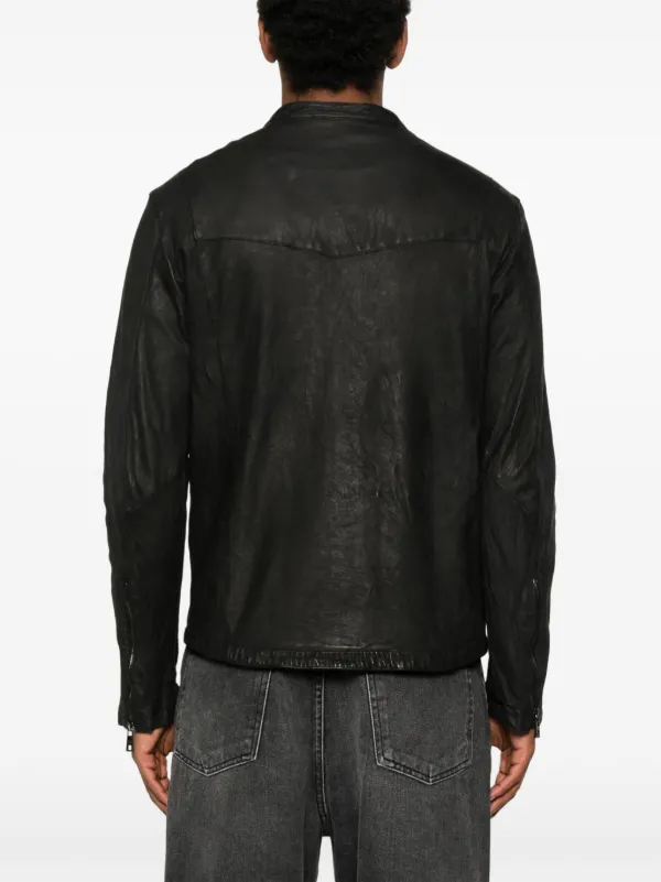 Giorgio Brato ジップアップ レザージャケット | ブラック | FARFETCH JP