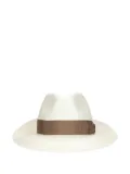 Borsalino wide-brim hat - White