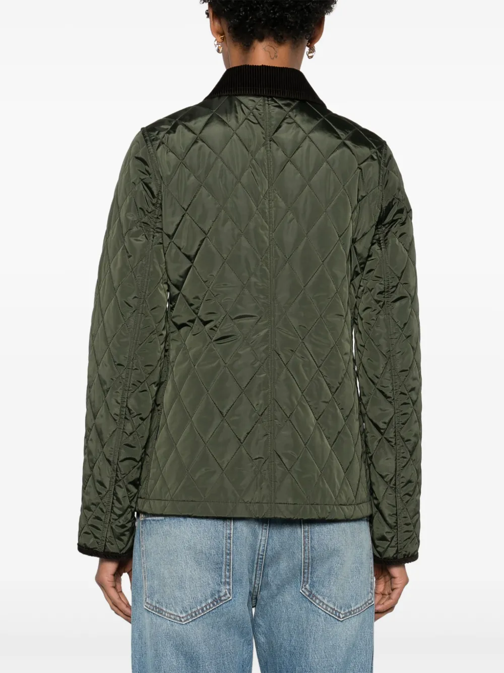 Burberry Gewatteerd jack Groen
