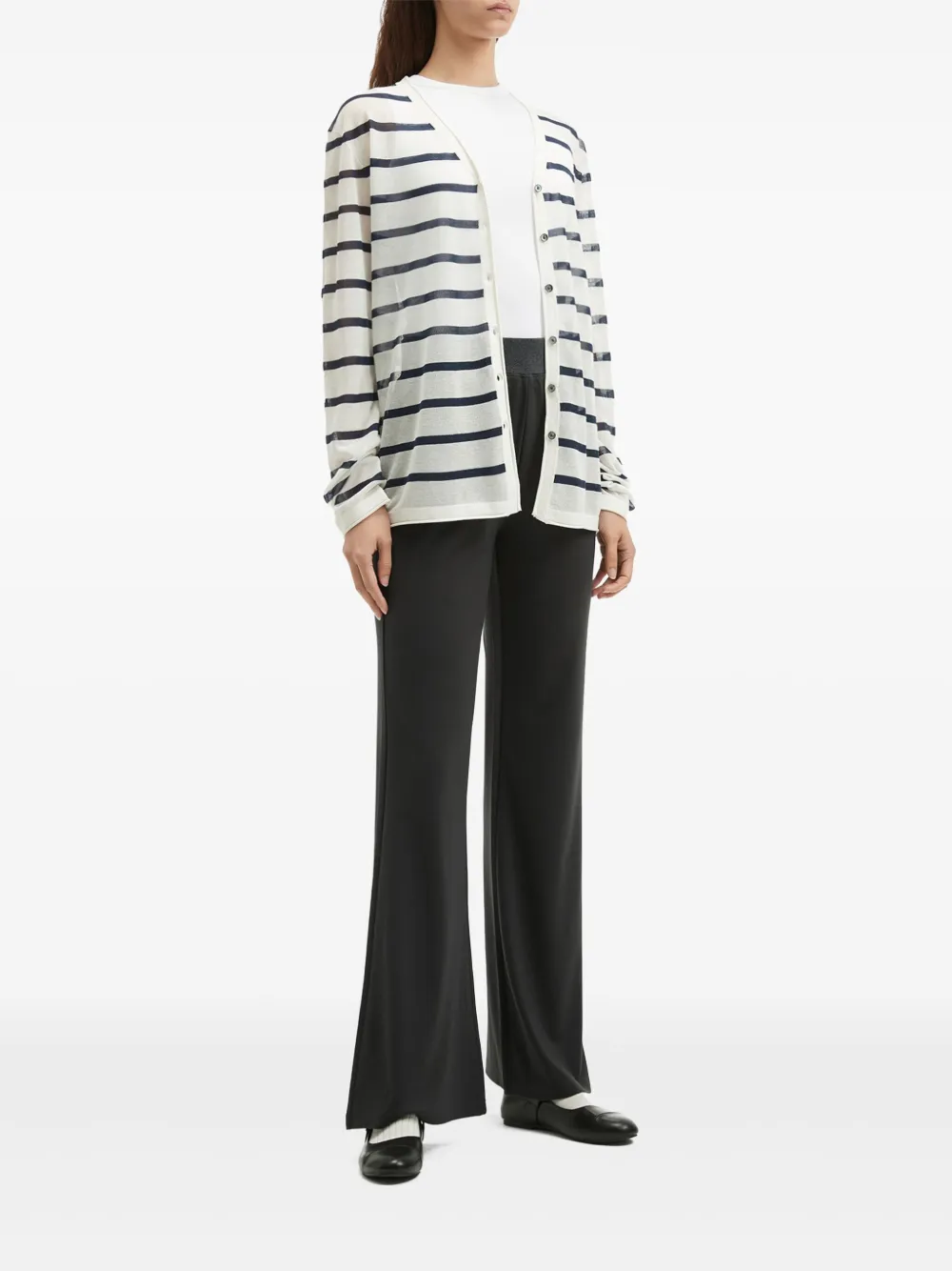 Tout a coup Broek met wijde pijpen - Zwart
