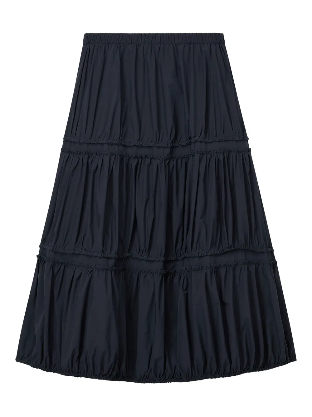 tiered ruffled skirt