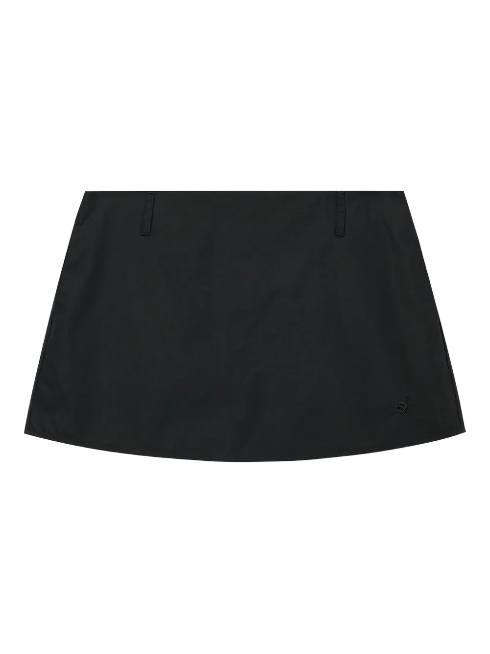pleated mini skirt