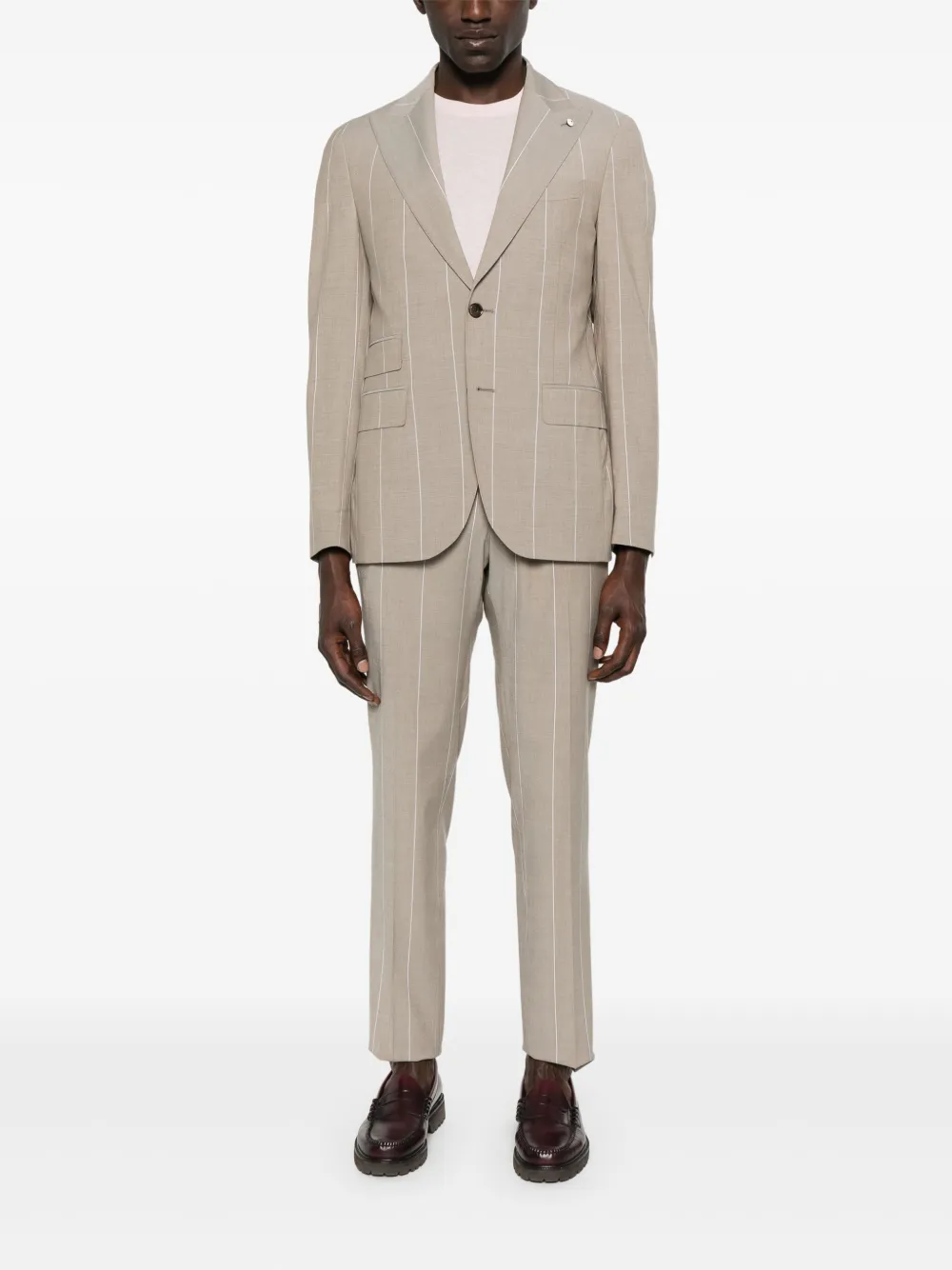 LUIGI BIANCHI MANTOVA striped suit | Single Breasted Suits | Image 2