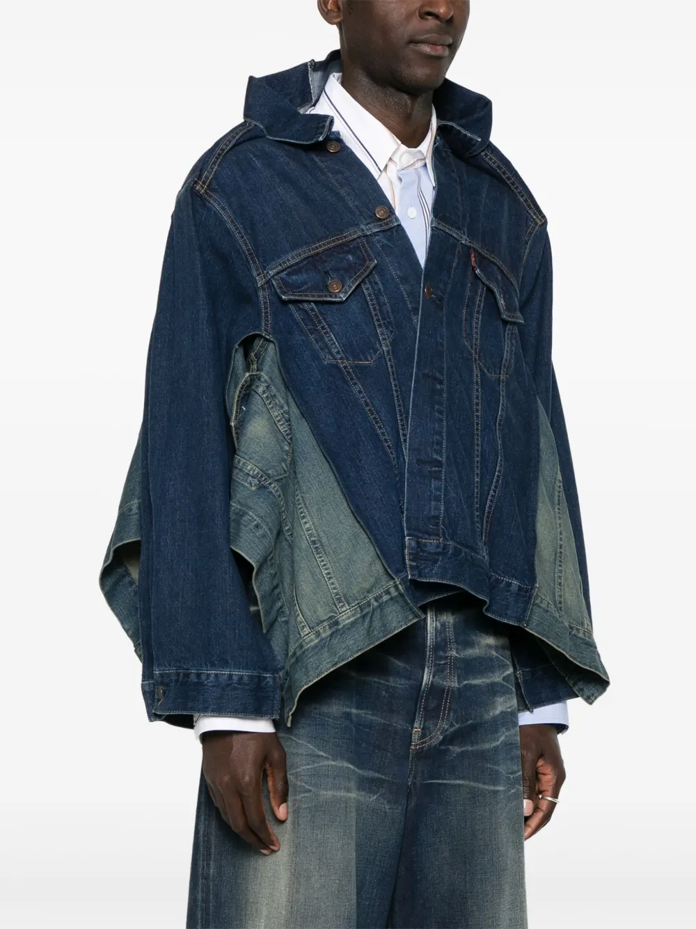 Junya Watanabe MAN x Levi's jack met wijde hals Blauw