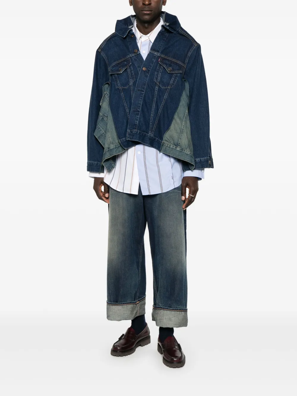 Junya Watanabe MAN chamarra con cuello ancho en colaboración con Levi's | Chamarras de mezclilla | Image 2