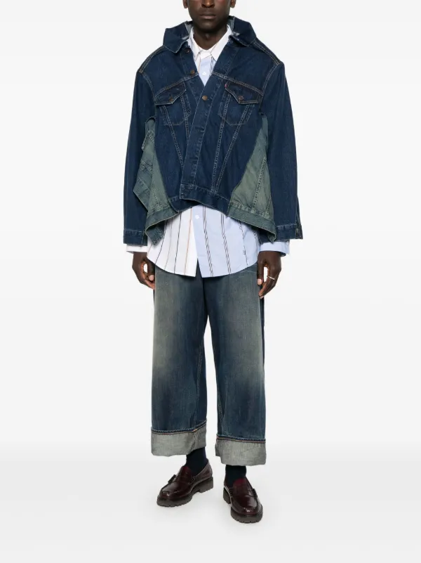 限定値下【極美品】JUNYA WATANABE シースルー長袖カットソー M/L Junya Watanabe MAN x Levi's wide-neck Jacket | Blue