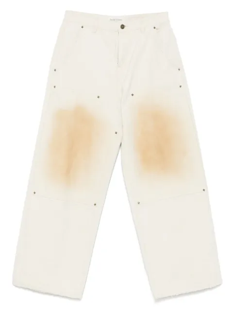 UNTITLED ARTWORKS pantalones con doble rodilla