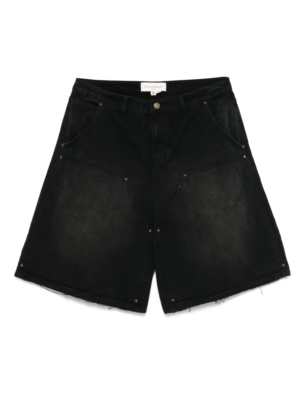 UNTITLED ARTWORKS double-knee shorts | Black | Image 1