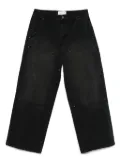 UNTITLED ARTWORKS double-knee trousers - Black