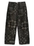 UNTITLED ARTWORKS jacquard jeans - Black