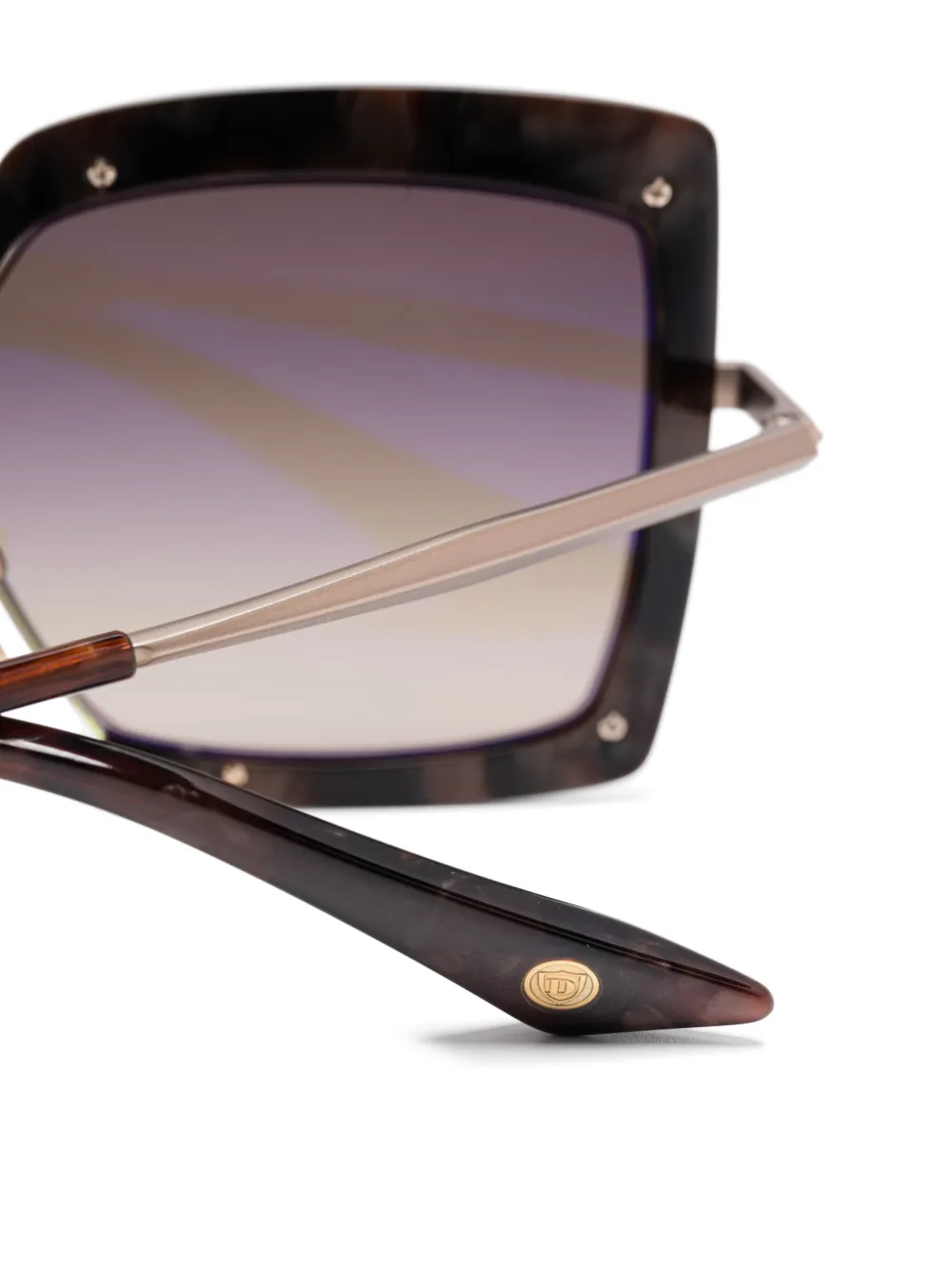 Dita Eyewear Bril met oversized montuur Bruin