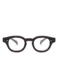 Takaori round-frame glasses - Brown