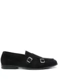 Doucal's suede monk shoes - Blue