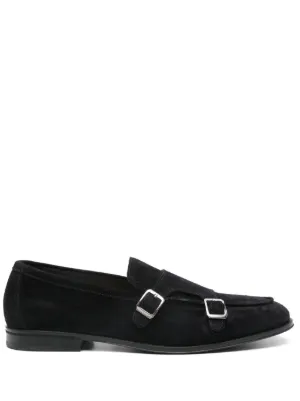 NULLUS Panelled Kiltie Monk Shoes | Black | FARFETCH ZA
