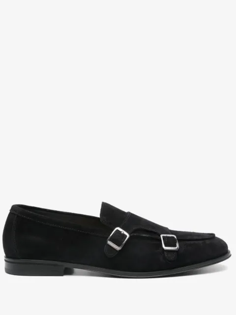 Doucal's suede monk shoes