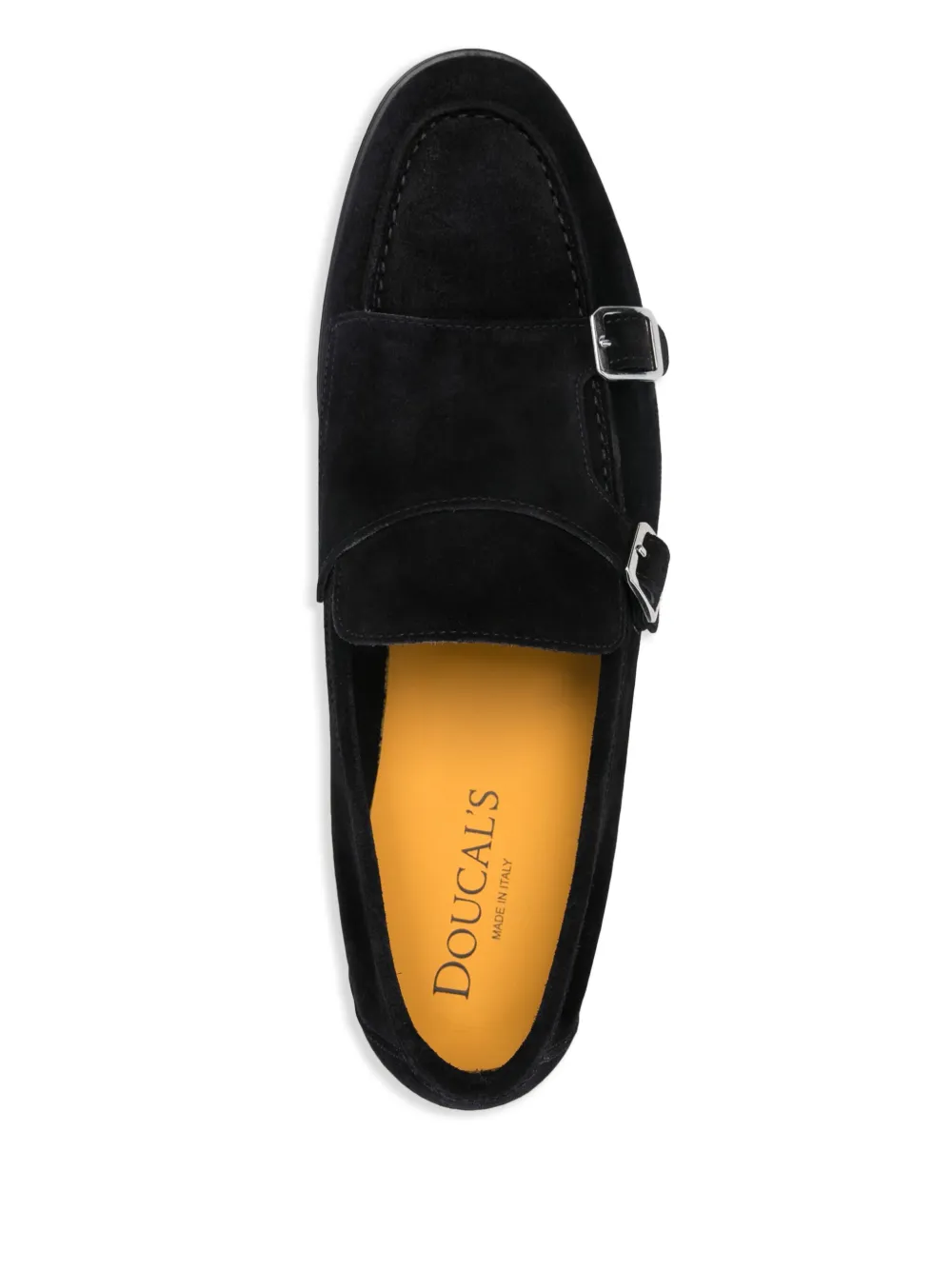 Doucal's suede monk shoes Blue