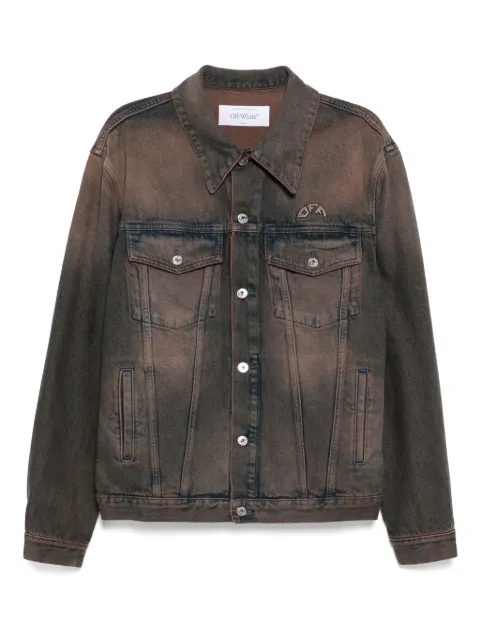 Off-White overdyed denim skate jacket