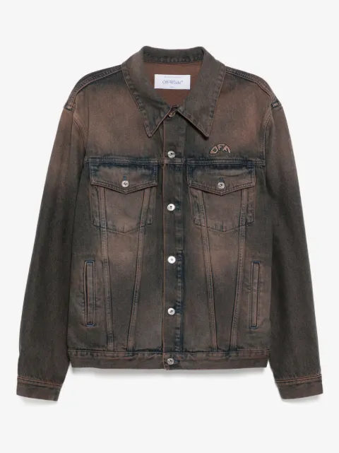 Off-White overdyed denim skate jacket