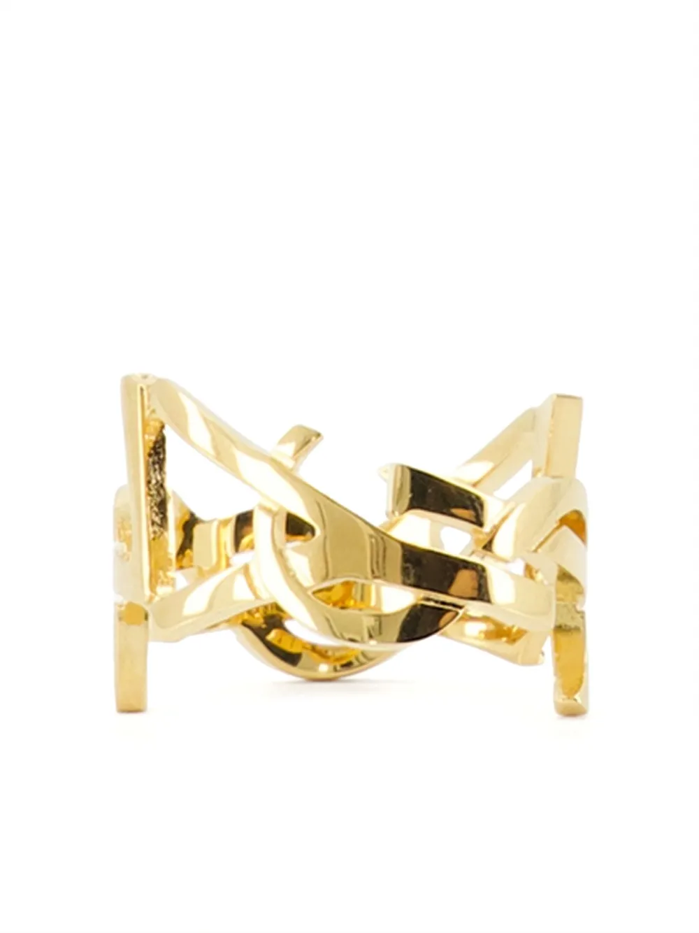 Saint Laurent Cassandre sjaalring Goud