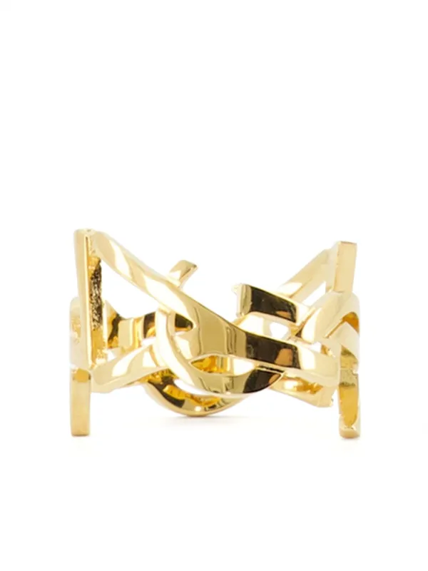 Saint Laurent Cassandre Scarf Ring | Gold | FARFETCH
