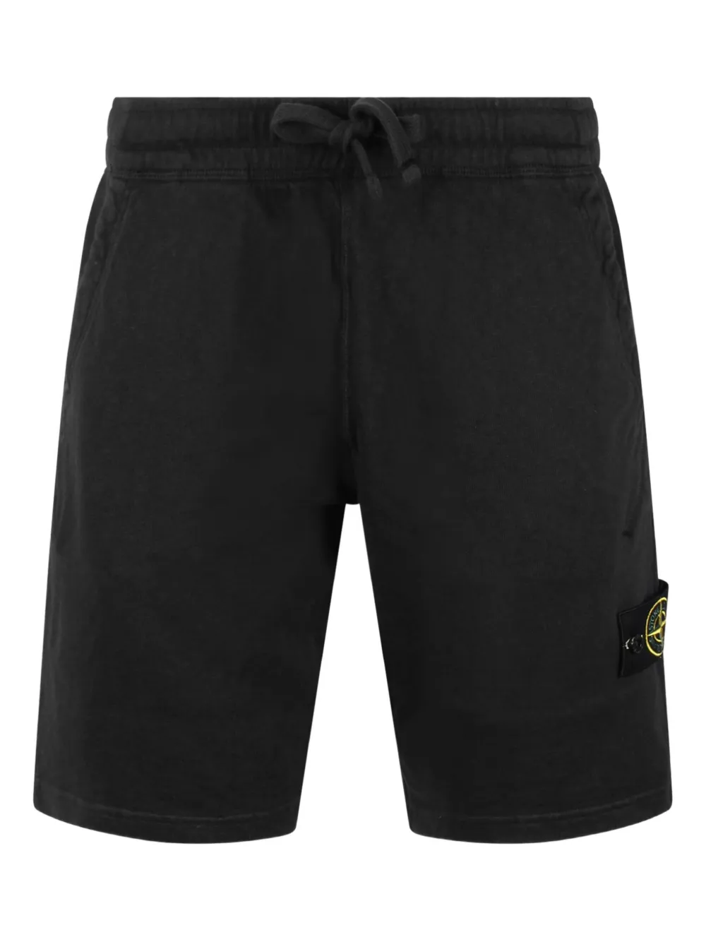 Stone Island Bermuda com patch de bússola | Preto | Image 1