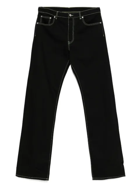 Off-White logo-printed straight-leg jeans 