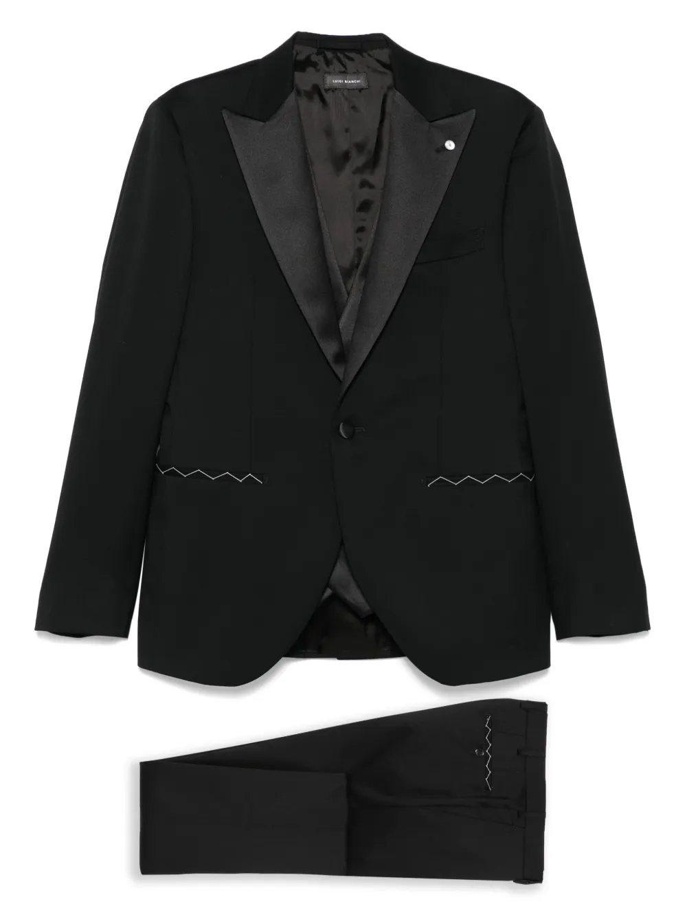LUIGI BIANCHI MANTOVA virgin-wool suit - Nero