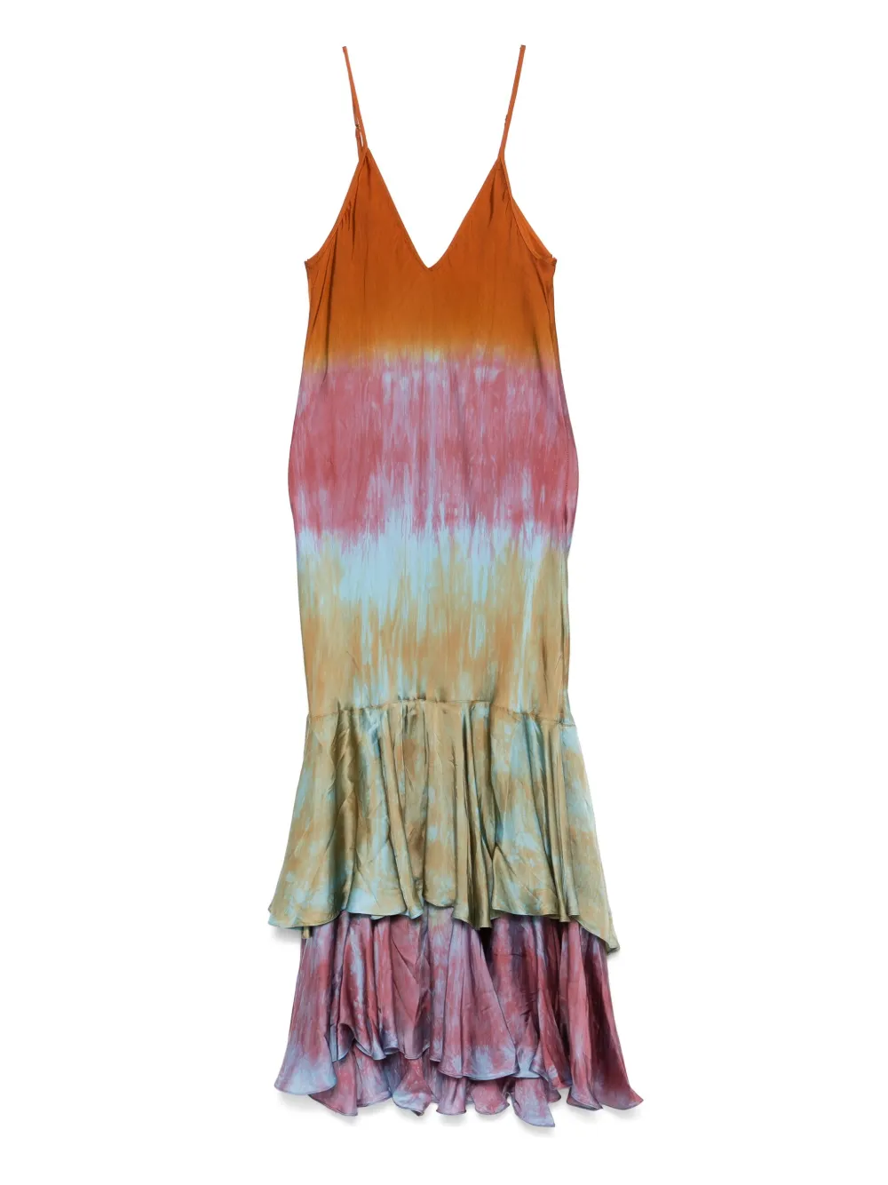 Mes Demoiselles Mimosa midi-jurk Bruin