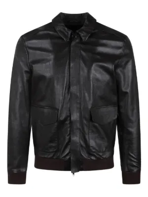 Helmut Lang zip-up Leather Jacket | Black | FARFETCH