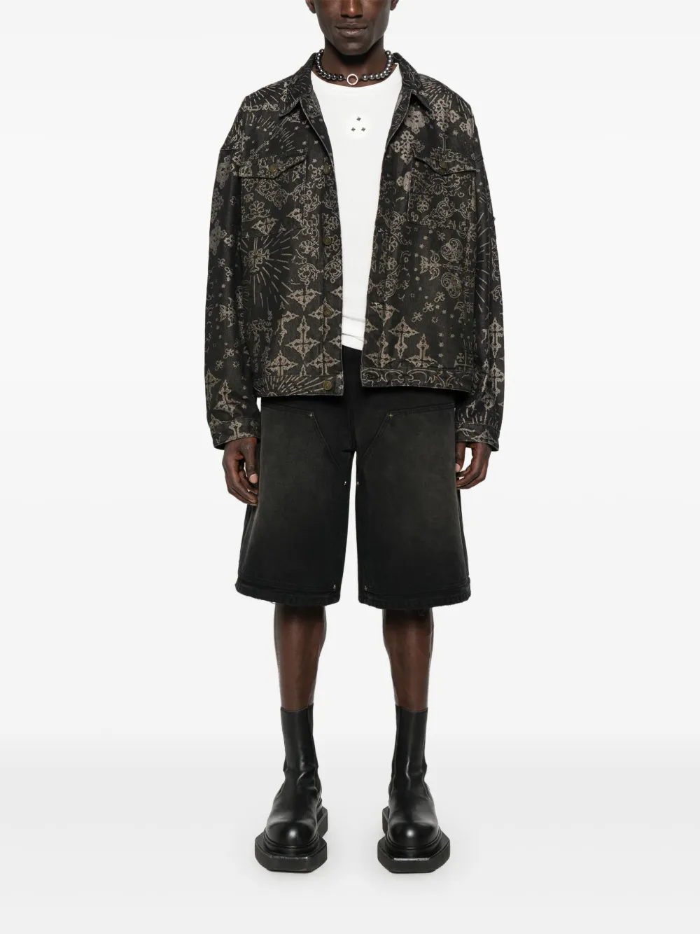 UNTITLED ARTWORKS jacquard denim jacket | Denim Jackets | Image 2
