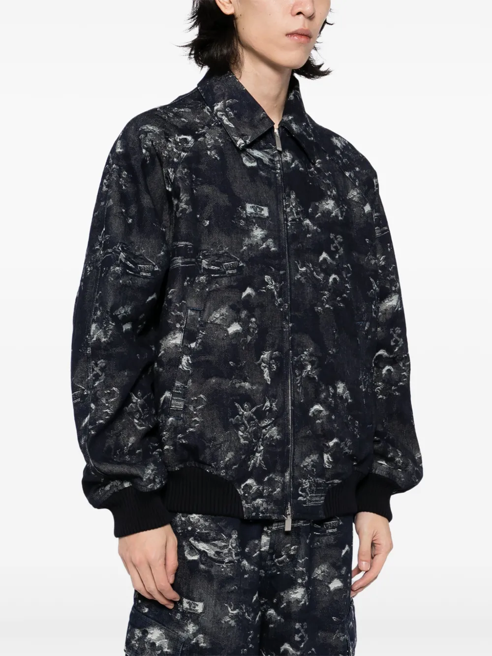 Off-White Jack met grafische print Blauw