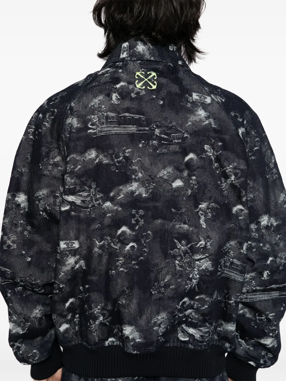 Off-White Jack met grafische print Blauw