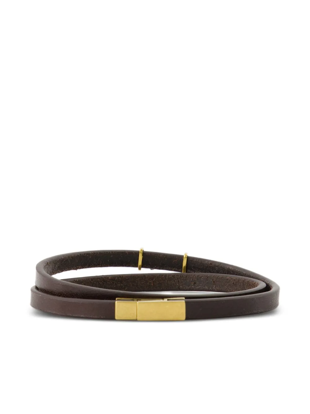 Saint Laurent double-wrap bracelet - Bruin
