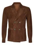 FRANZESE COLLECTION suede blazer - Brown