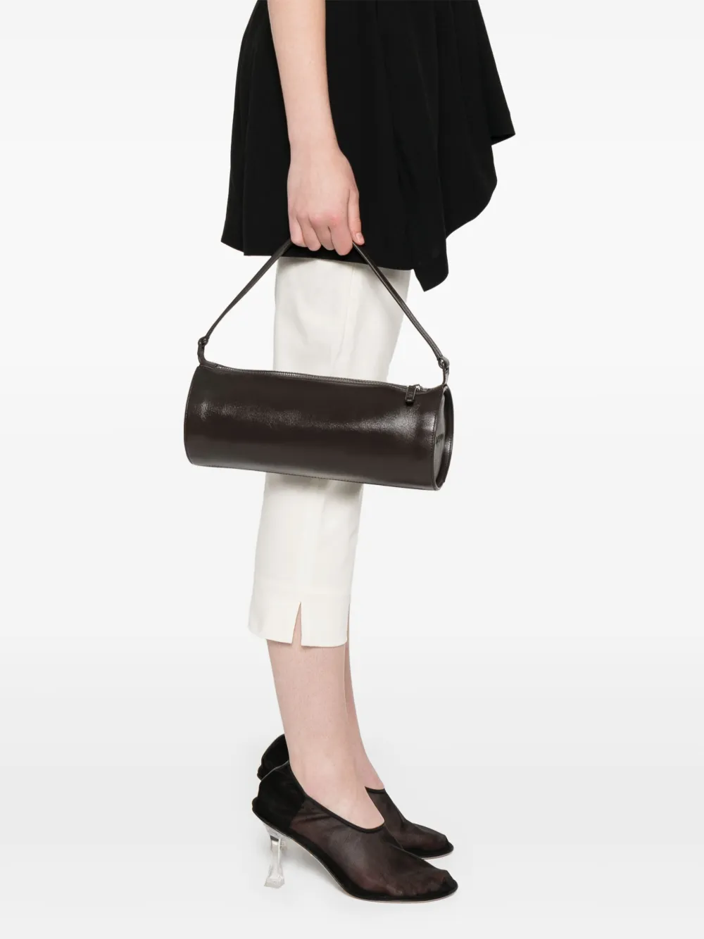 STAUD Taru mini-schoudertas Bruin