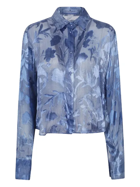 Ermanno Scervino devoré-effect denim shirt 
