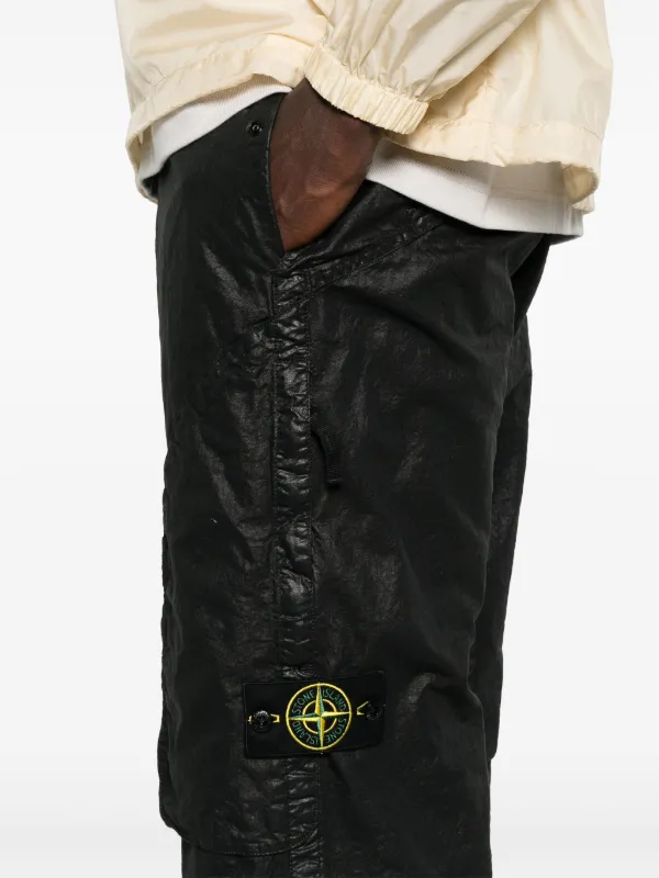 パンツ 22SS STONE  Black Cargo Pants 22SS STONE ISLAND Black Cargo Pants