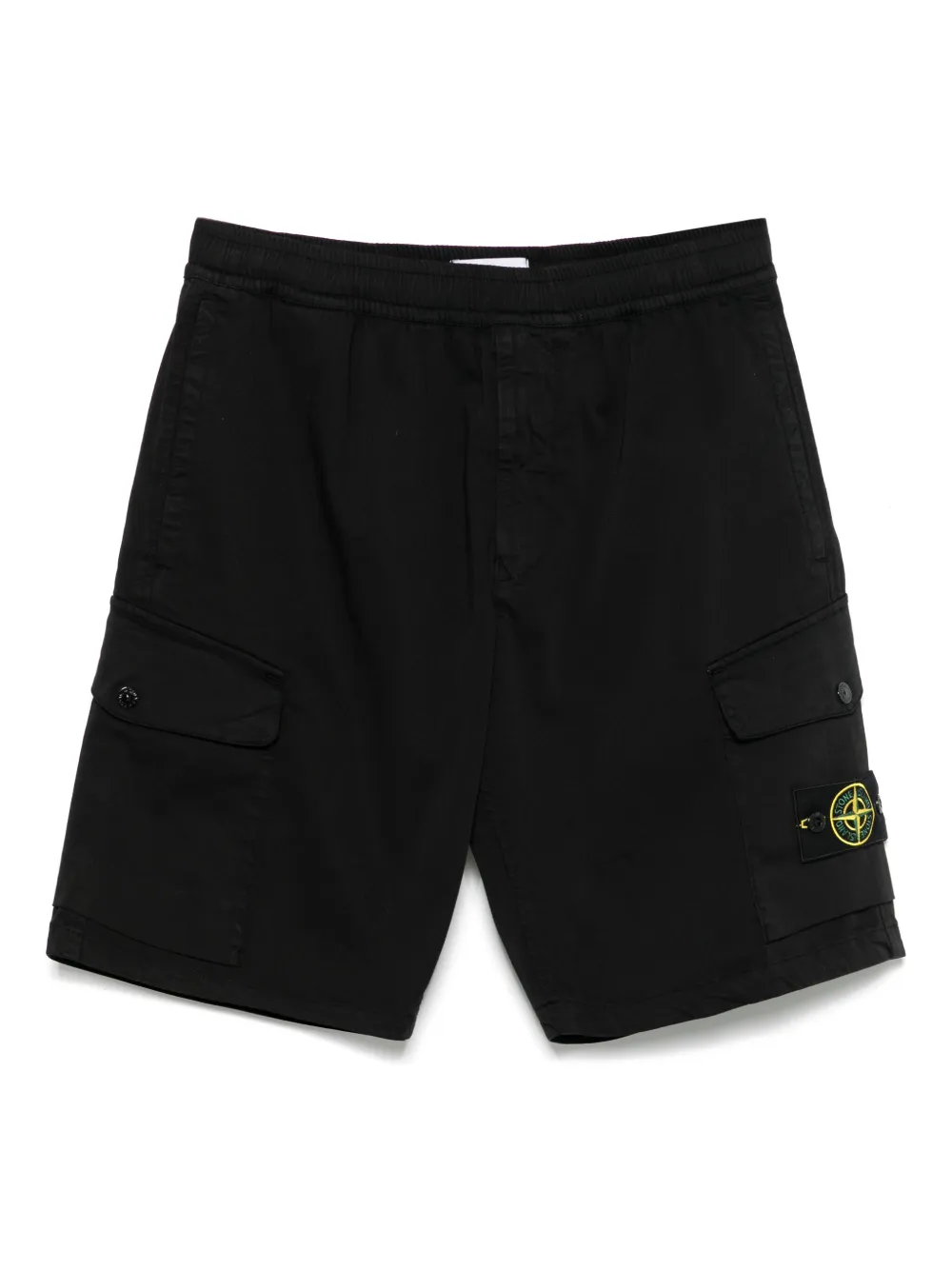 Stone Island Shorts met Compass-logopatch Zwart