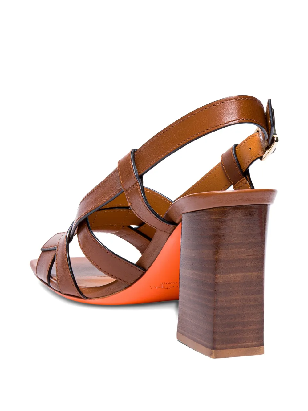 Santoni 80 mm Venere sandalen Bruin