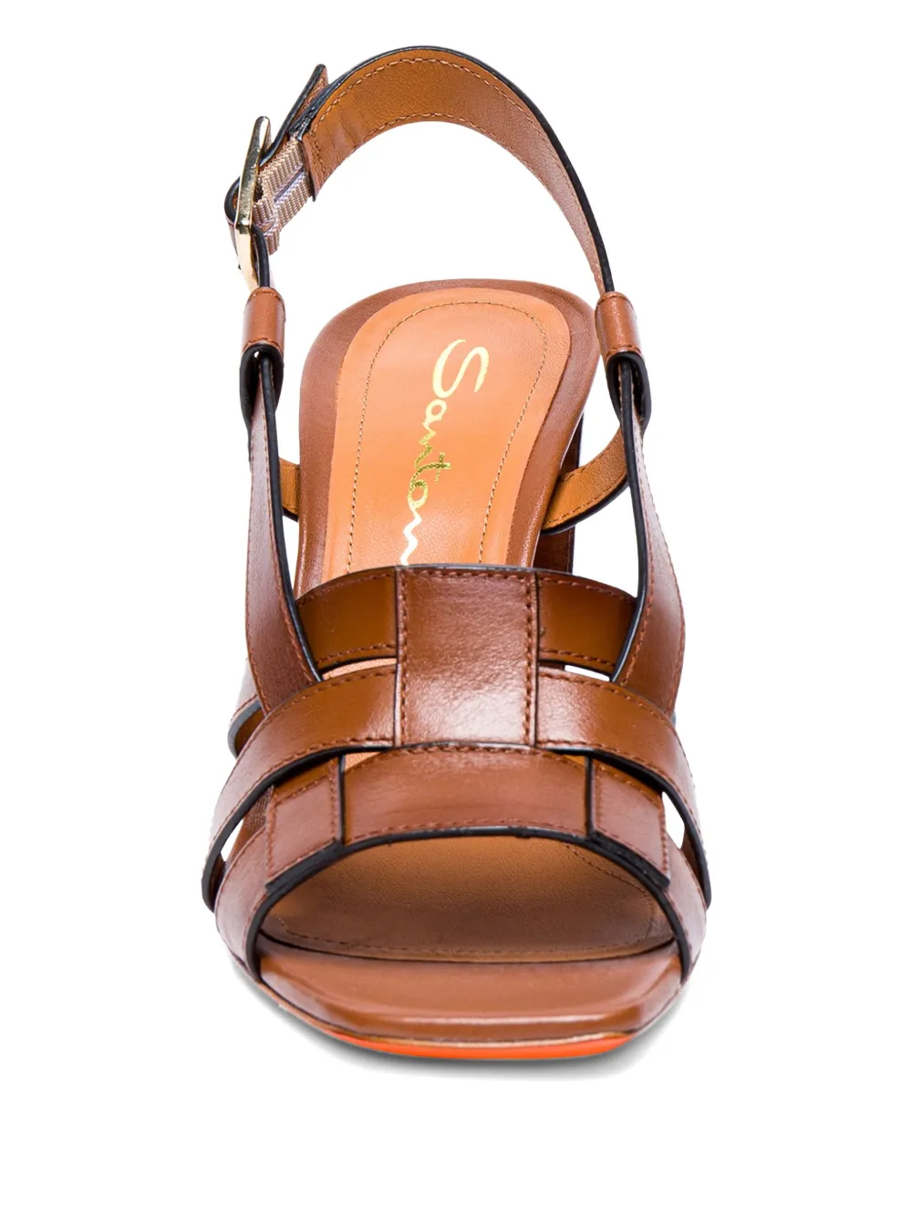 Santoni 80 mm Venere sandalen Bruin