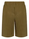 Homme Plissé Issey Miyake plissé-effect shorts - Green