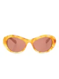 Jacquemus oval-frame sunglasses - Yellow