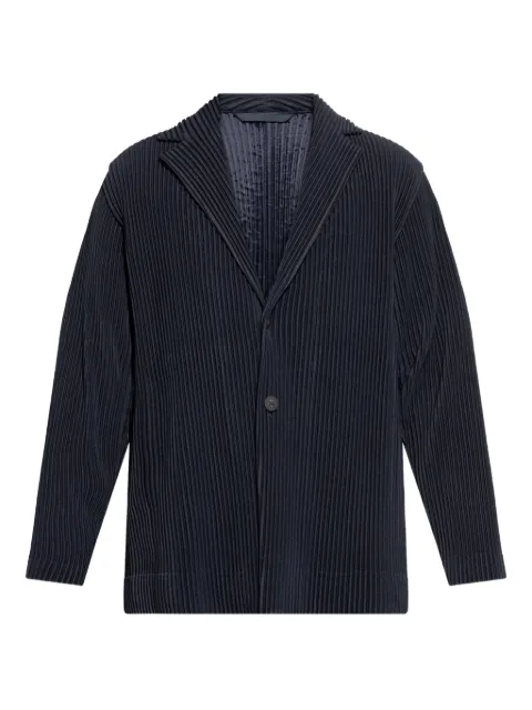 Homme Plissé Issey Miyake pleated single-breasted blazer