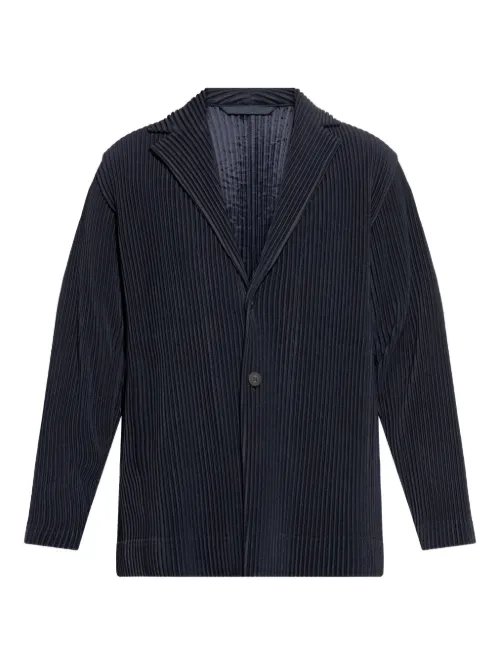 Blazer plissé à simple boutonnage - Homme Plissé Issey Miyake - Modalova