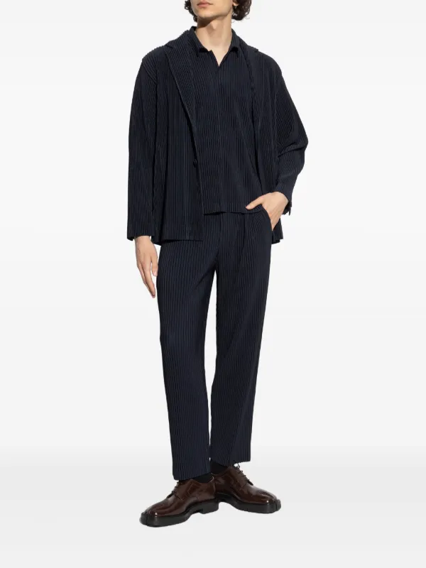 Homme Plissé Issey Miyake プリーツ シングルジャケット | ブルー