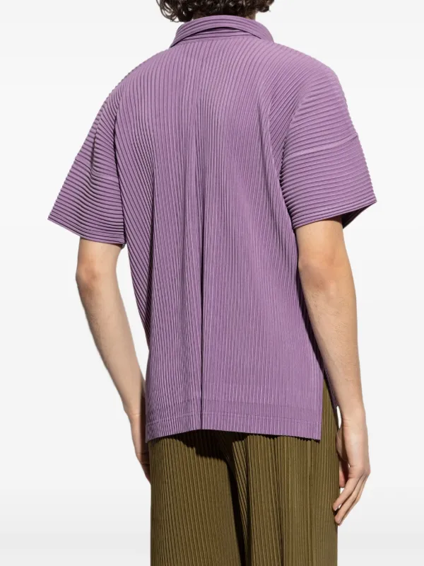 Homme Plissé Issey Miyake Pleated Shirt | Purple | FARFETCH